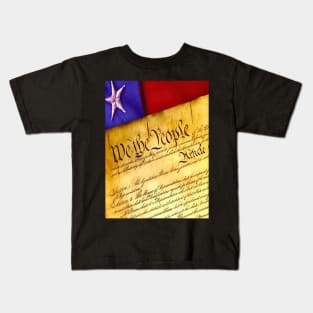 We the People Vote Election USA Flag United States First US Vote Patriotic 2020 Kids T-Shirt